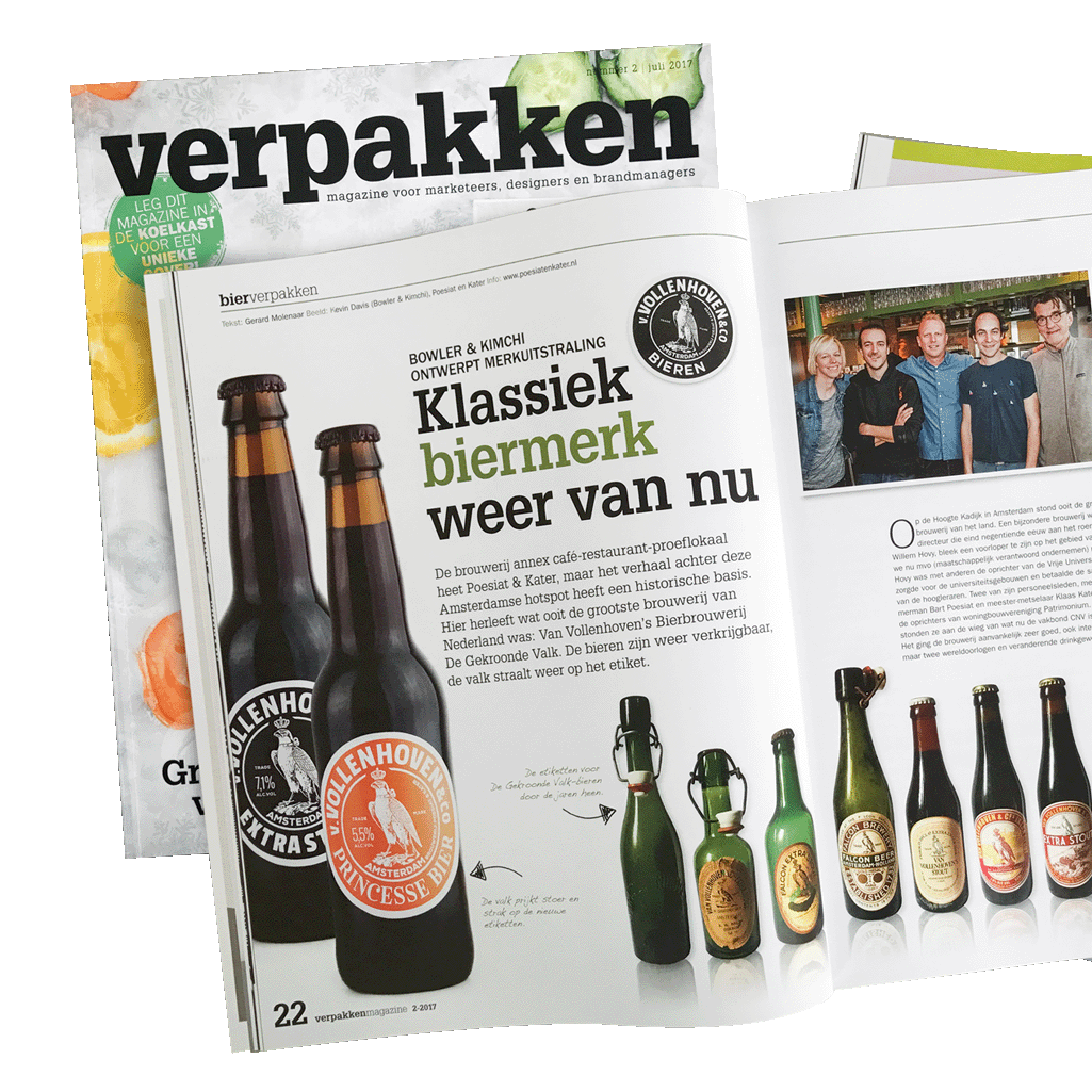Bowler & Kimchi in Verpakken Magazine with Van Vollenhoven